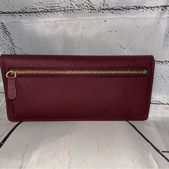 Michael Kors Merlot Snap Front Jetset Wallet - Picture 2 of 8